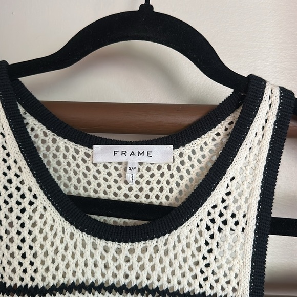 Frame Crochet Racerback Striped Midi Dress - Picture 5 of 5